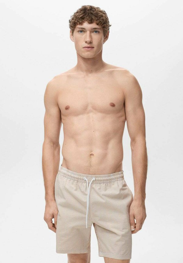 SEERSUCKER - Swimming shorts - sand