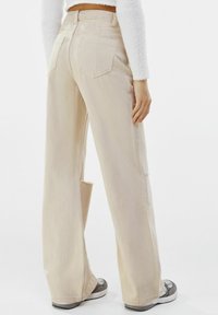 Bershka Široké džíny - beige