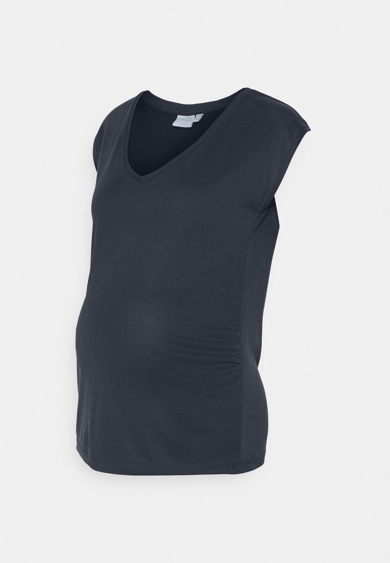 Pieces Maternity T-shirt basic zwart
