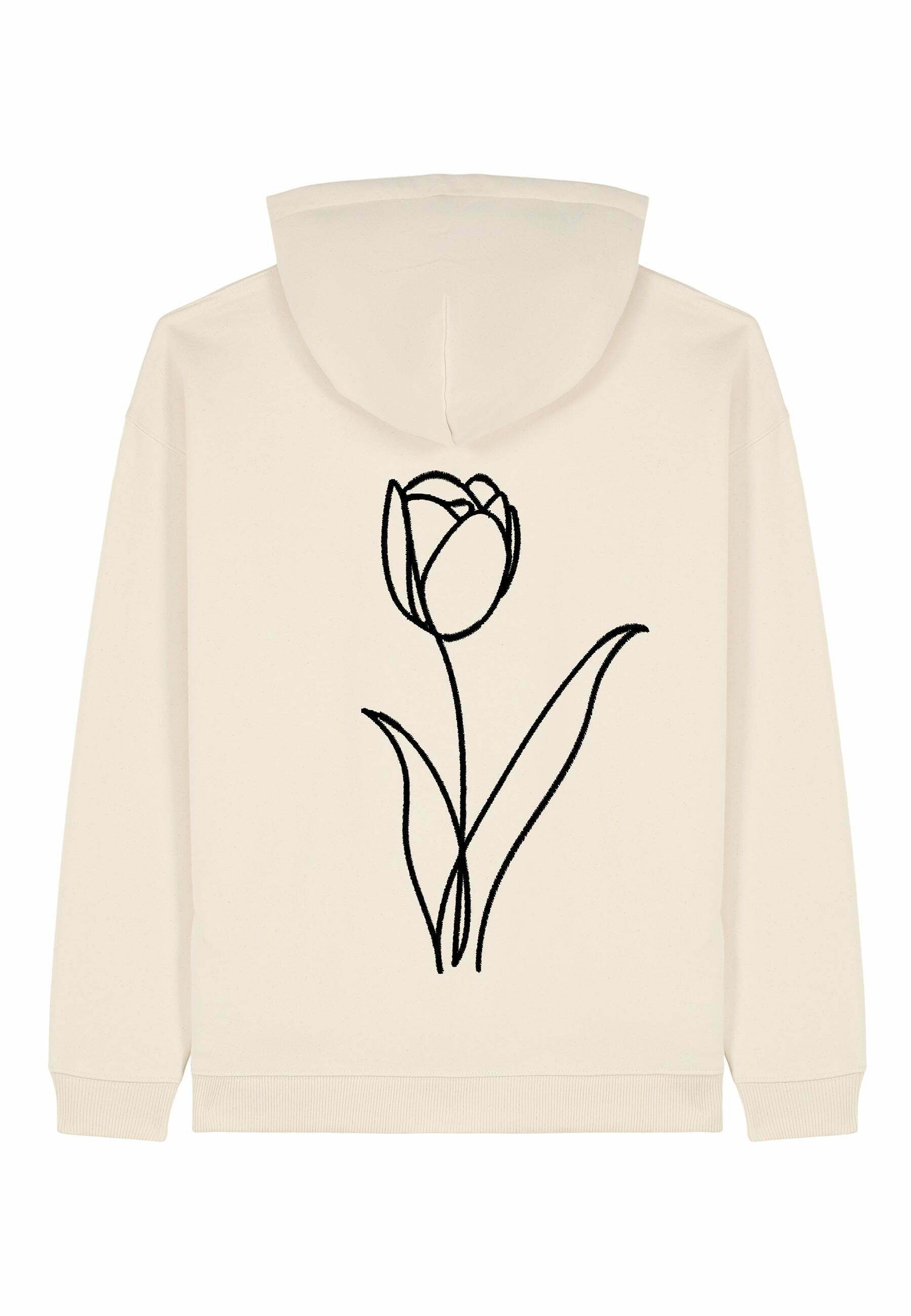 Mira Paris FLEUR BACK UNISEX OVERSIZED Sweat à capuche off