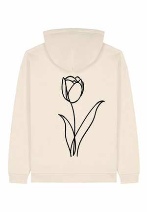 FLEUR BACK UNISEX OVERSIZED  - Hoodie - off white