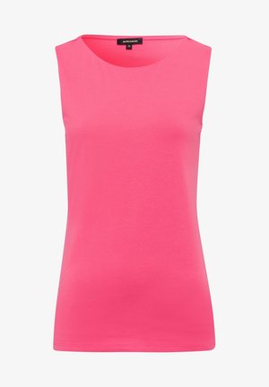 Ærmeløs pink top til kvinder med rund halsudskæring, størrelse 38, mærket "More & More".