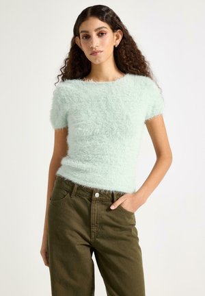 SOFT  - Jednoduché tričko - light dusty green