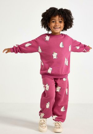 Lindex, LINDEX MOOMIN JOGGERS WITH BRUSHED INSIDE LINDEX - Pantaloni - dark dusty pink