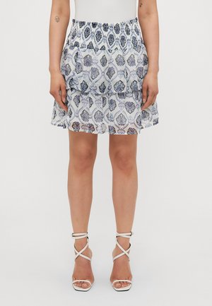 VMSMILLA SMOCK SHORT SKIRT  - A-line skjørt - snow white
