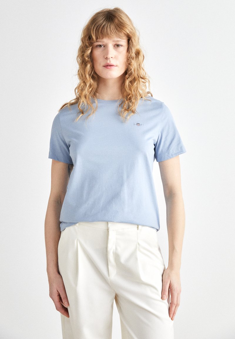 GANT - SHIELD - T-shirts - dove blue, Forstørre