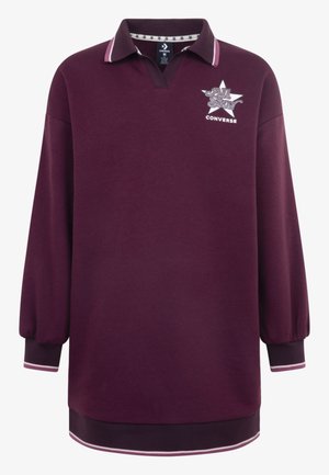 LONG SLEEVE DRESS - Denné šaty - deep bordeaux