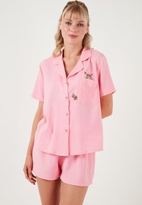 LELA REGULAR FIT SET - Komplet pidžame - pink