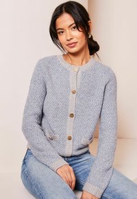 Lipsy REGULAR FIT POCKET DETAIL - Neuletakki - blue