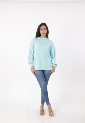 Striktrøje - mint