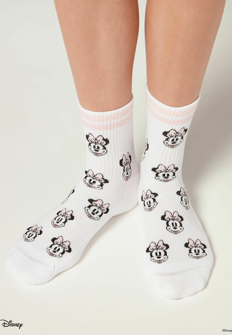 Calzedonia DISNEY MICKEY MOUSE Socks white pink disney sport/off