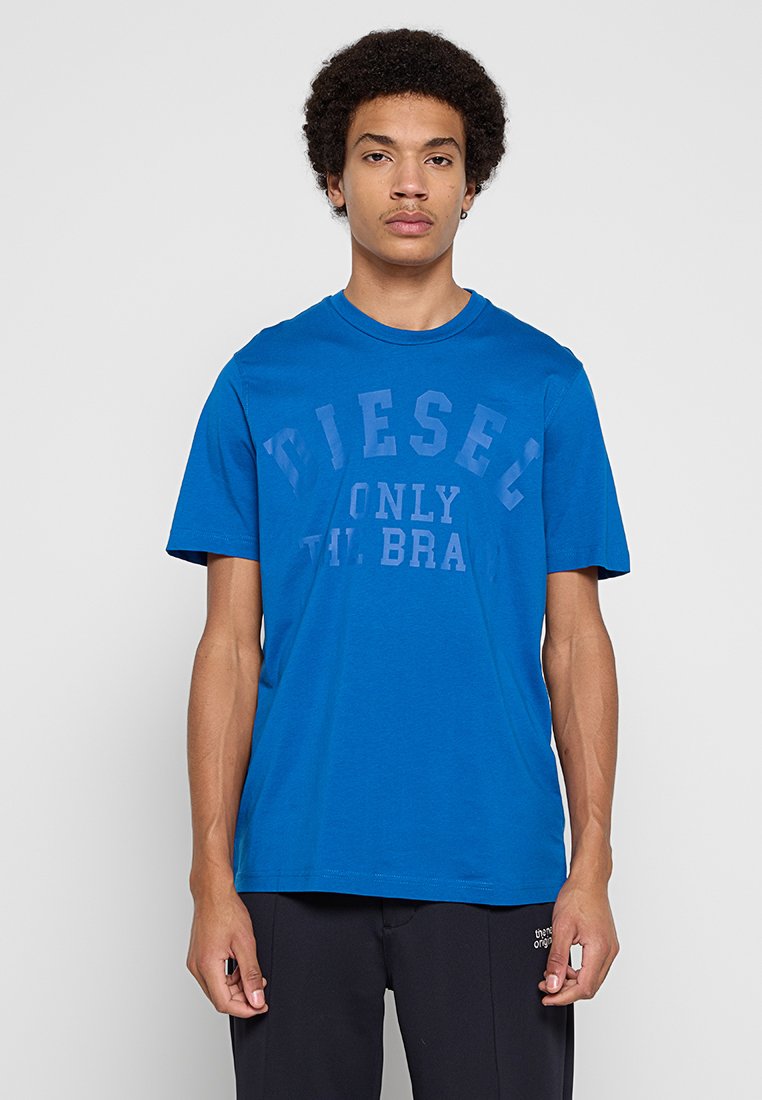Diesel T-shirt print blauw
