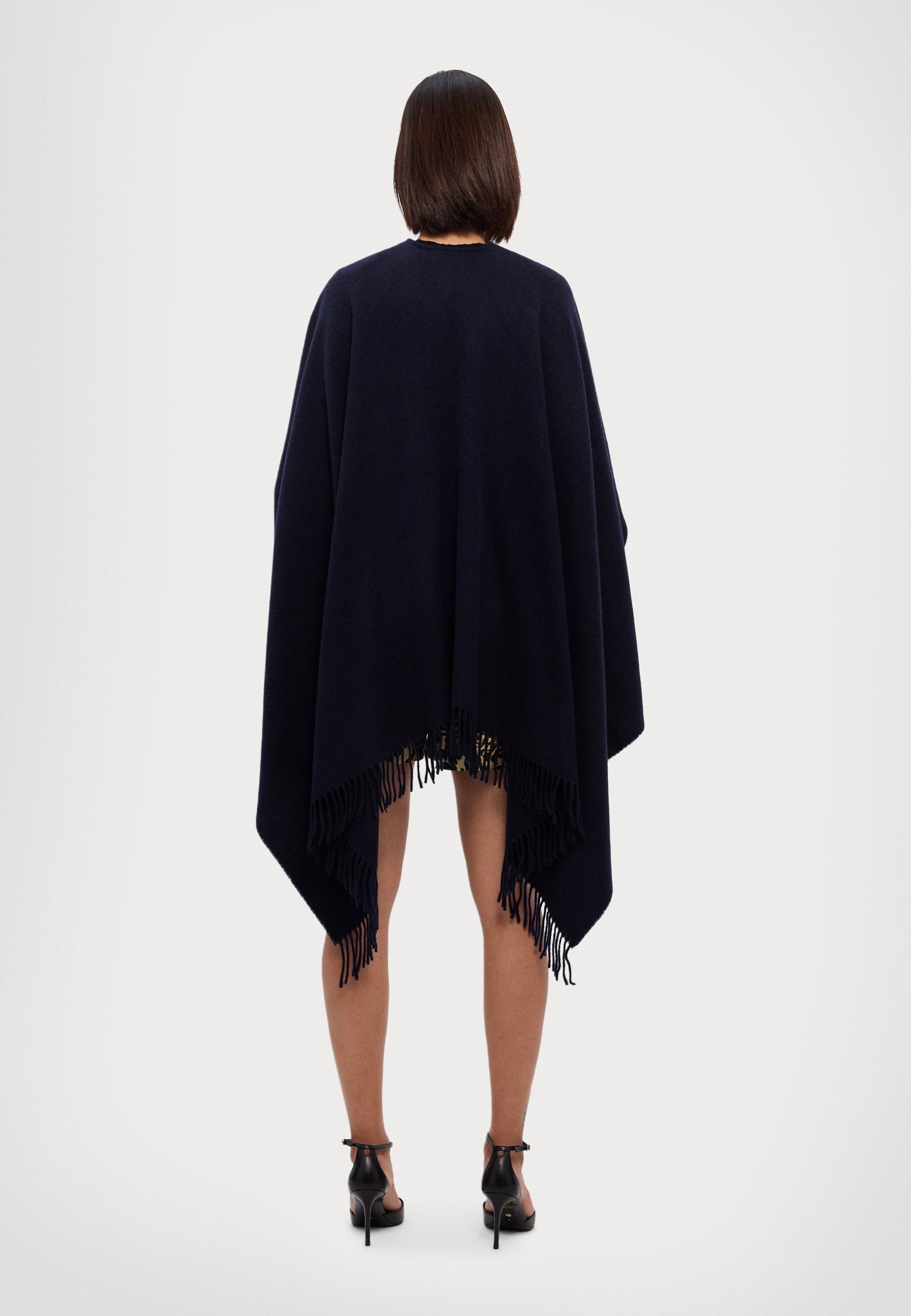 Max Mara Leisure MARTORA - Cape - blu/dark blue - Zalando.co.uk