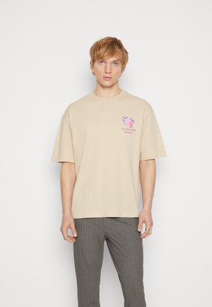 GRAPHIC TEE UNISEX - Print T-shirt - beige