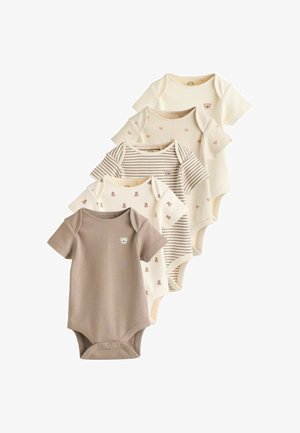 Next, REGULAR FIT - SHORT SLEEVE 5 PACK . - Body - brown bear