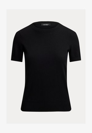 Lauren Ralph Lauren, COTTON MODAL SHORT SLEEVE - T-shirt basique - black