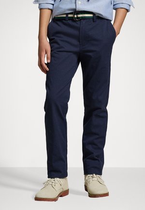 SLIM FIT FLEX ABRASION TWILL PANT - Vászonnadrágok - newport navy