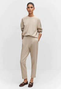 Mango Kalhoty - beige