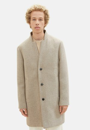 Classic coat - sand off white twill structure