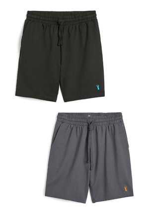 LIGHTWEIGHT SHORTS 2 PACK - Pantaloni del pigiama - dark grey black