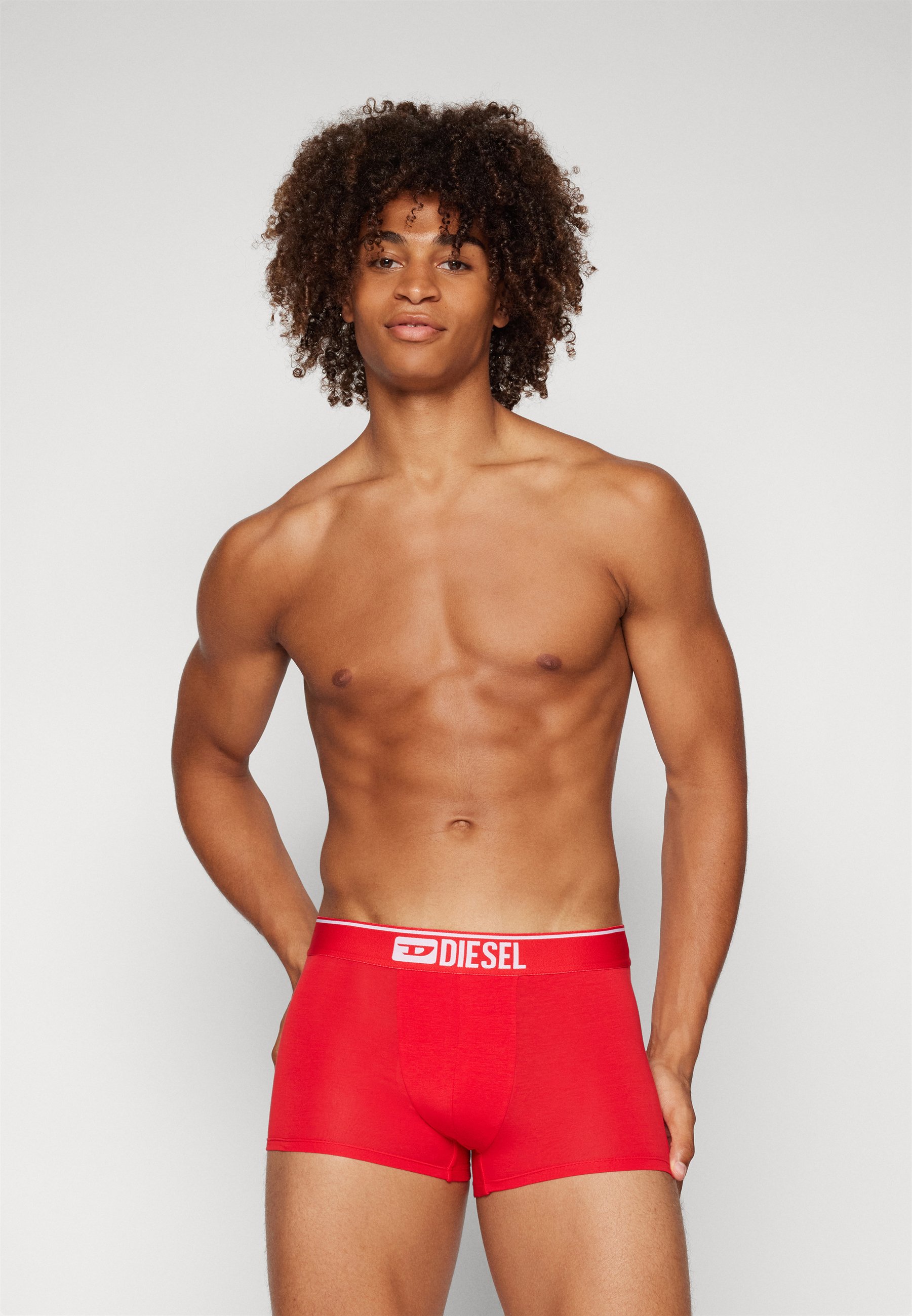 Boxer shorts Diesel Umbx-Damienthreepack-XL Logo Boxer 3-Pack White/ Red/ Black