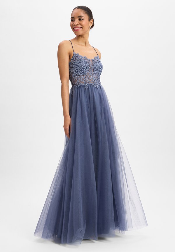 MIT STICKEREI - Ballkleid - lila