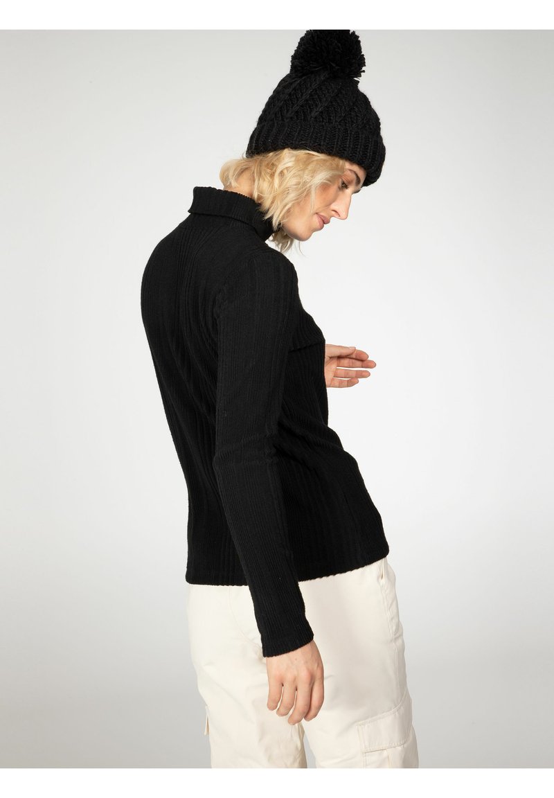 Damen Sportbekleidung | Protest Strickpullover true black/schwarz - CP86858 Damen Sportbekleidung | Protest Strickpullover true black/schwarz - CP86858