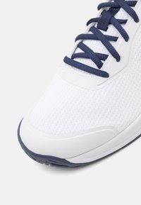Lotto MIRAGE 600 ALR - Tenisové boty na všechny povrchy - all white/navy blue/clearwater
