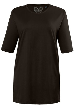 Ulla Popken SHORTSLEEVE TEE - Paprasti marškinėliai - schwarz
