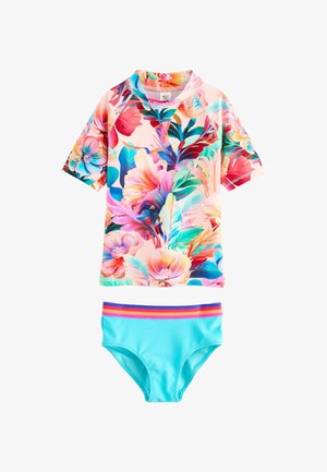 Next, REGULAR FIT - SHORT SLEEVE SWIM SET . - Bikini - pink tropical