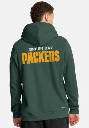 NFL DRI-FIT SIDELINE -  BAY PACKERS - Felpa con cappuccio - celtic green