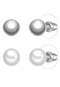 2ER SET  - Earrings - weiß
