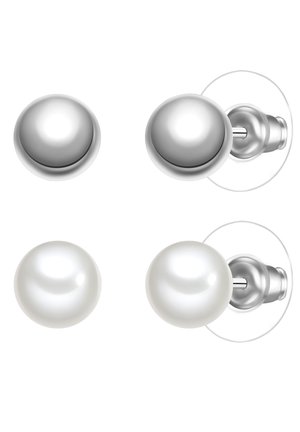 2ER SET  - Ohrringe - weiß