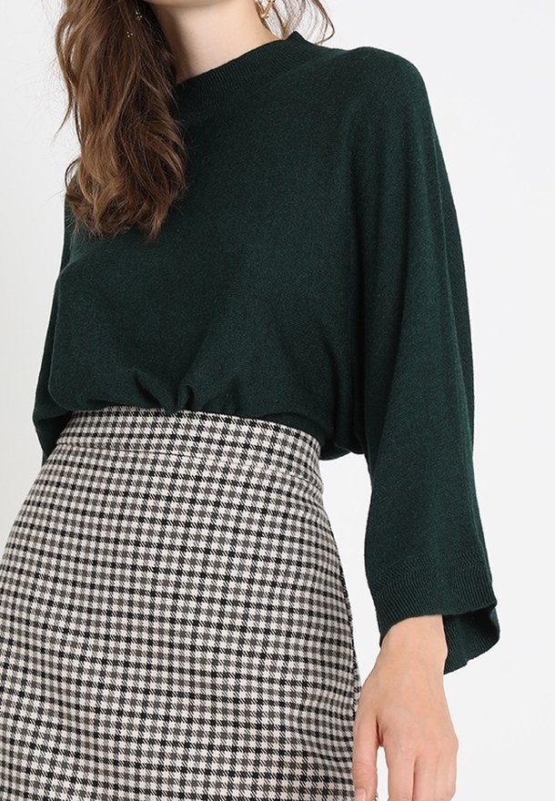 VILA Maglione - dark green