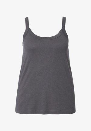 Ulla Popken, ULLA POPKEN DAMEN GROSSE GRÖSSEN SPAGHETTI-TOP 728664 - Top - graphite grey