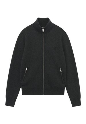 Strickjacke - dark grey melange