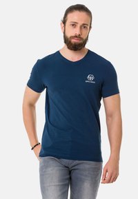 Cipo & Baxx T-Shirt print - navyblue