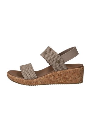 Skechers ARCH FIT BEVERLEE SPRINGY FEELS - Sandalen met plateauzool - taupe