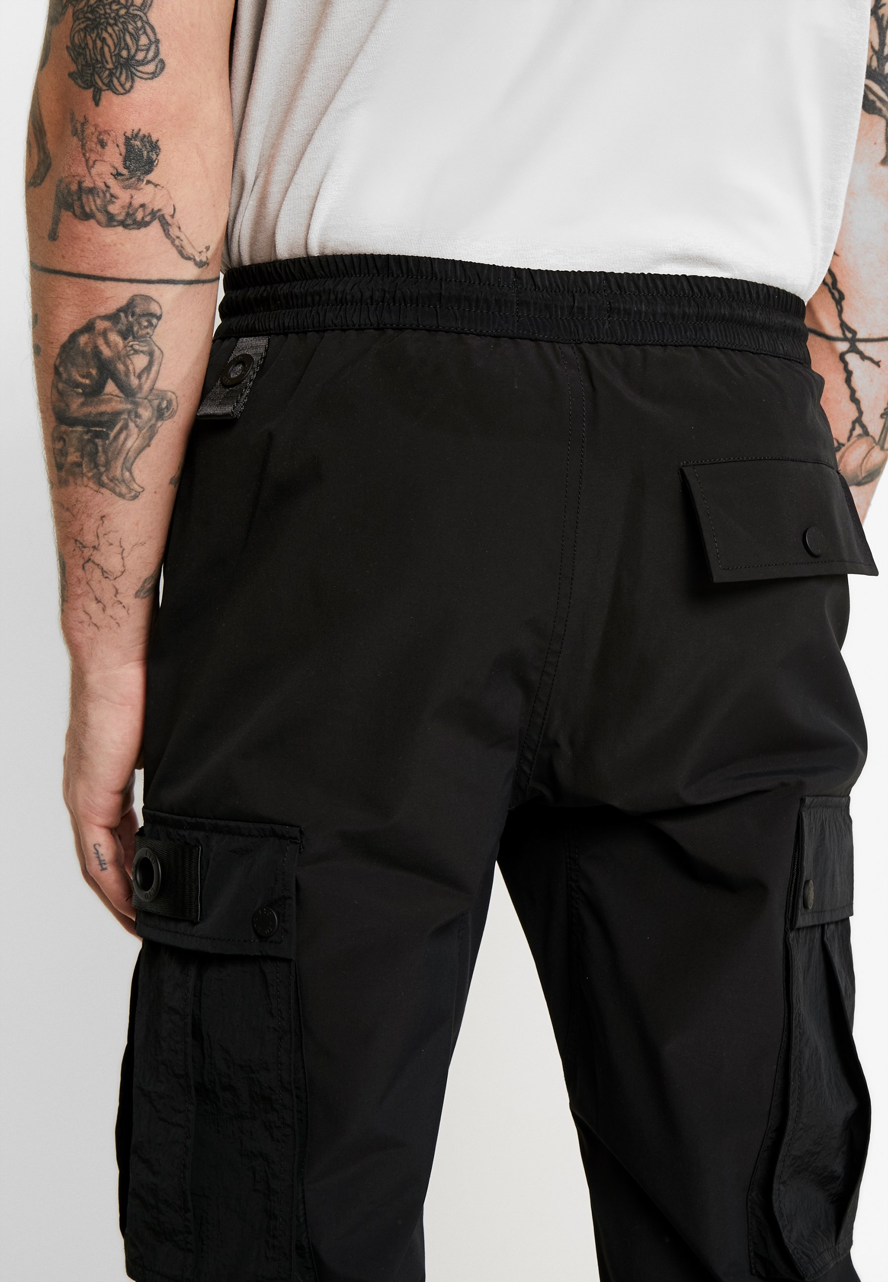 topman black cargo trousers