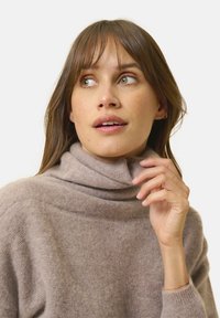 Just Cashmere COL ROULÉ - Maglione - mottled caribou