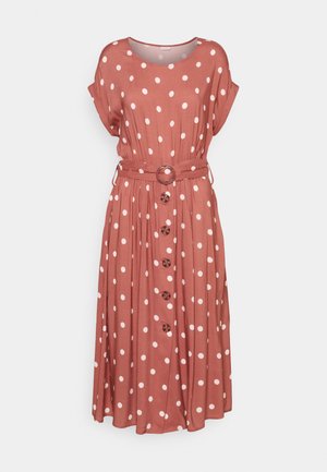 Day dress - marsala crem