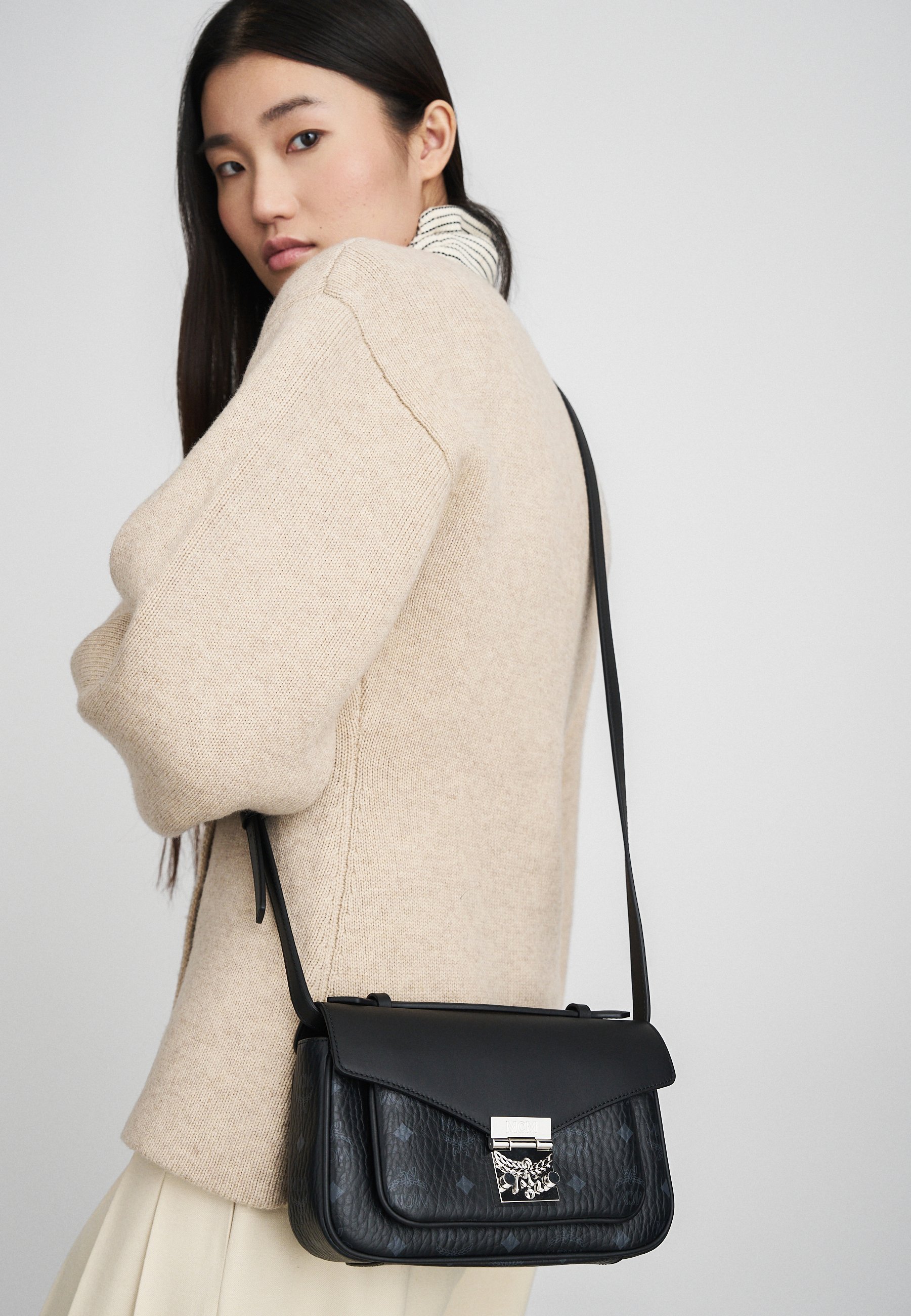MCM TRACY CROSSBODY - Cross body bag - black - Zalando.co.uk