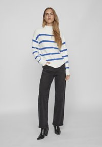 VILA VIRIL MOCK NECK  - Strickpullover - white alyssum