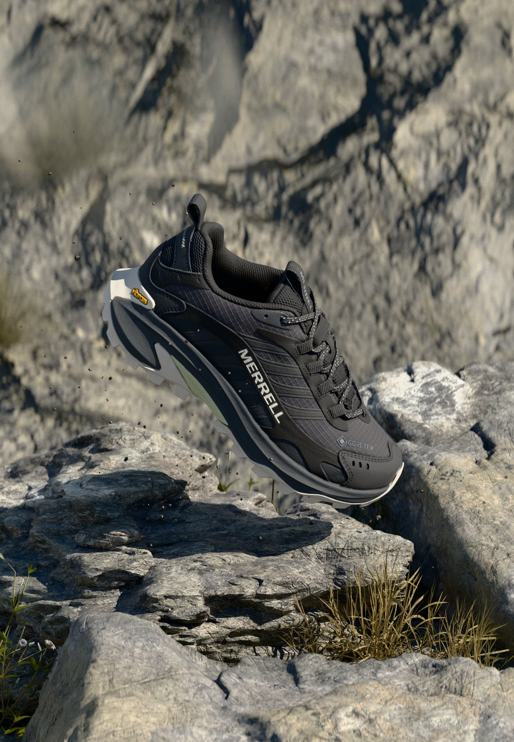 【シャニ】MERRELL MOAB SPEED 2 GORE-TEX® Merrell MOAB SPEED 2 GTX - Sneakersy wysokie/czarny - Zalando.pl