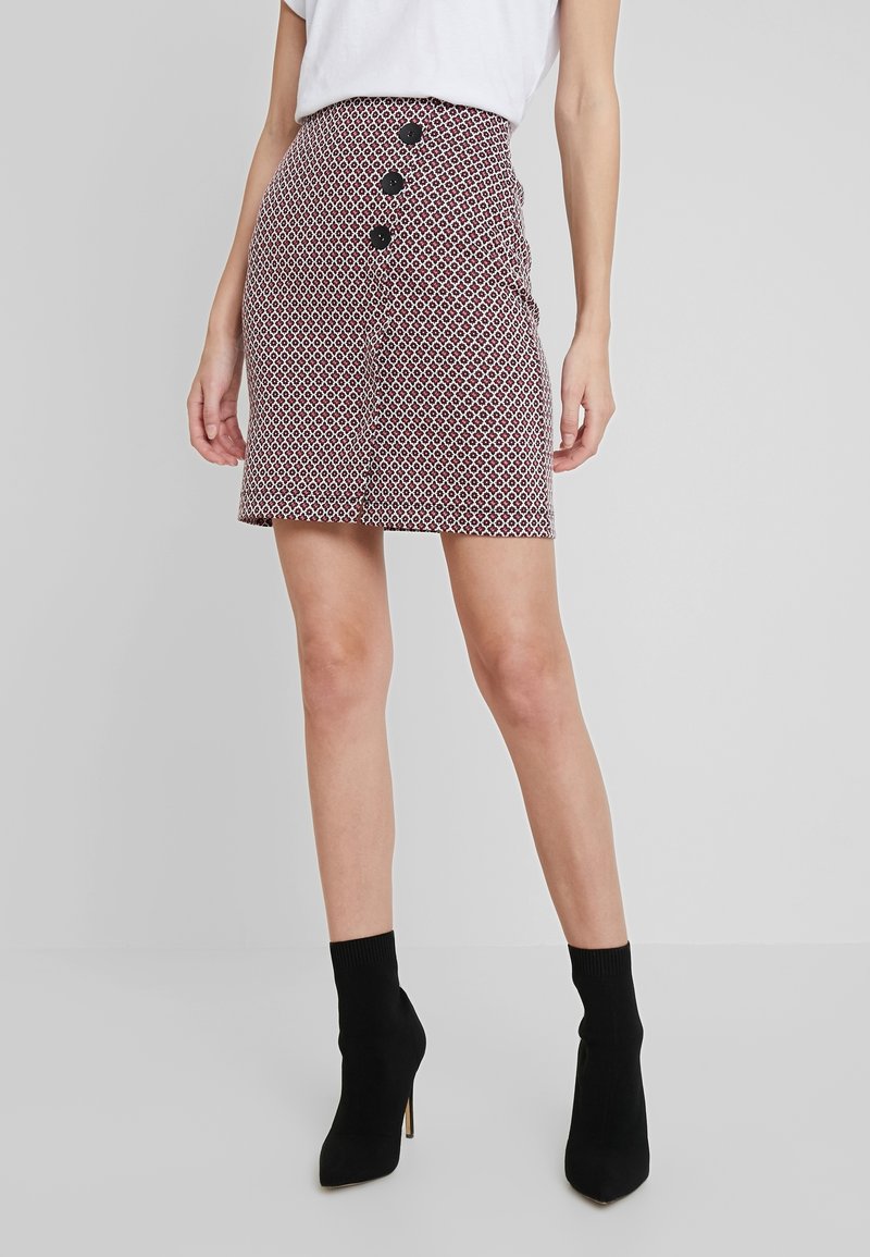 Esprit Gonna a tubino - dark red
