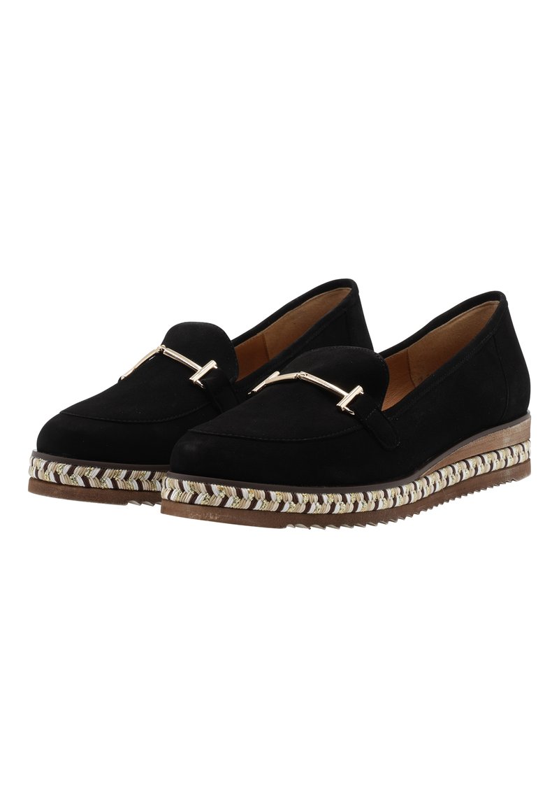 Damen Halbschuhe | usha Slipper schwarz - ZE97623 Damen Halbschuhe | usha Slipper schwarz - ZE97623