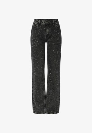 Pieces Jeans Straight Leg - black denim