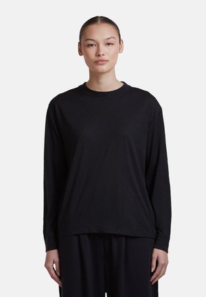 icebreaker, WOMEN MER 150 TECH LITE LS RELAXED TEE. - Langarmshirt - black