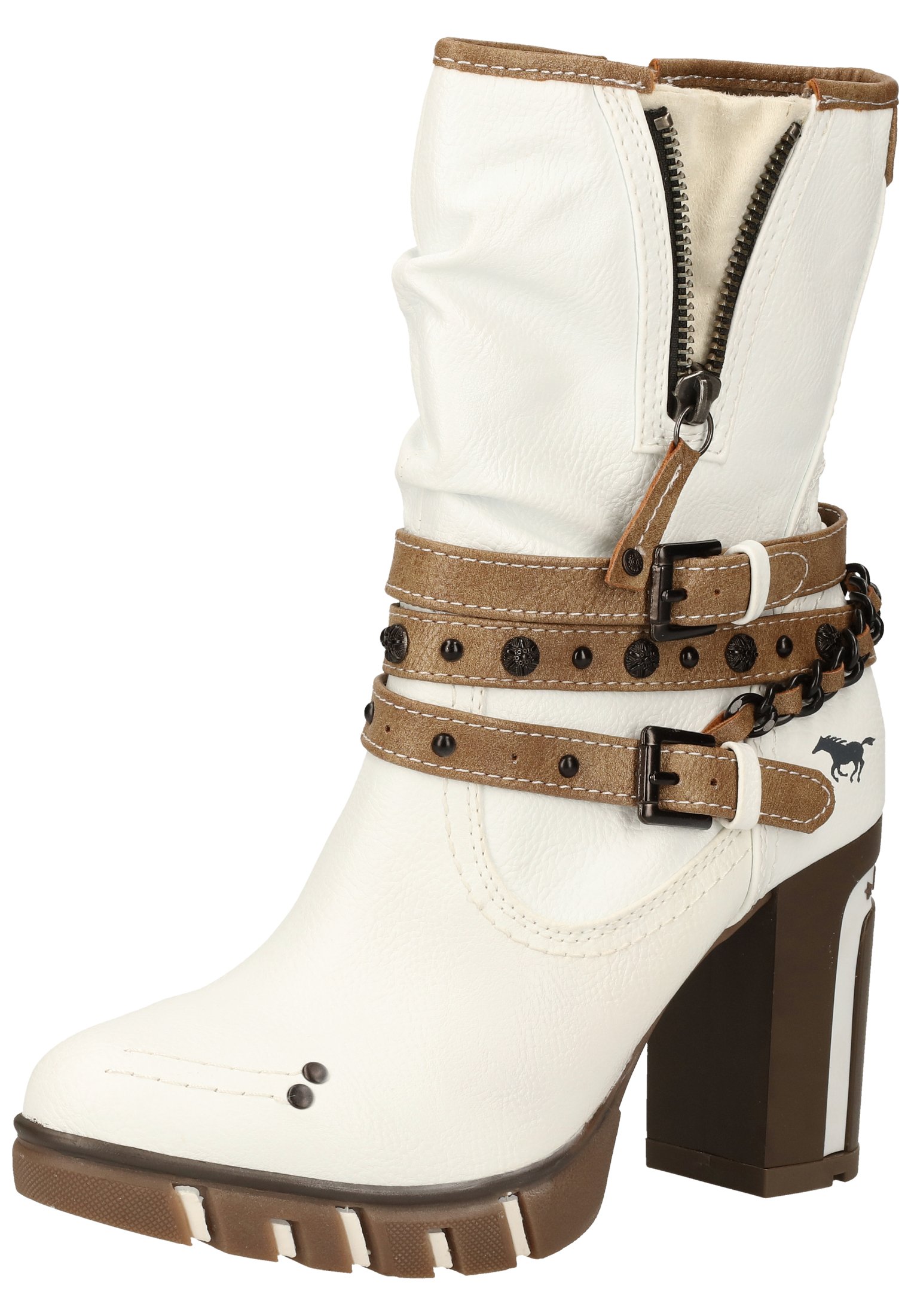 Mustang Korte laarzen - weiß 1/wit - Zalando.nl