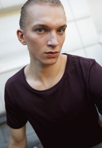 Lee SHAPED TEE - T-shirt básica - velvet beet